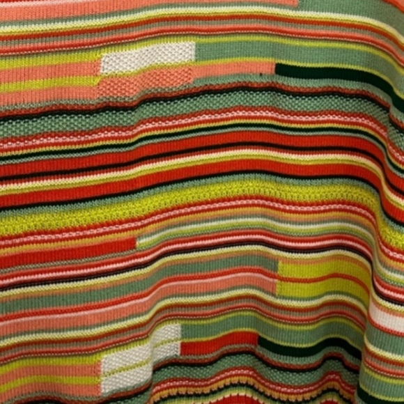 Torrid Orange Yellow Green Crochet Sleeveless Cotton Blend Midi Dress 3X NWT - Picture 3 of 6